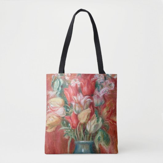 Pierre-Auguste Renoir - Tulip Bouquet Tote Bag (Voorkant)