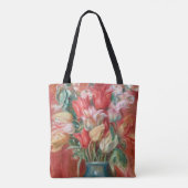 Pierre-Auguste Renoir - Tulip Bouquet Tote Bag (Achterkant)