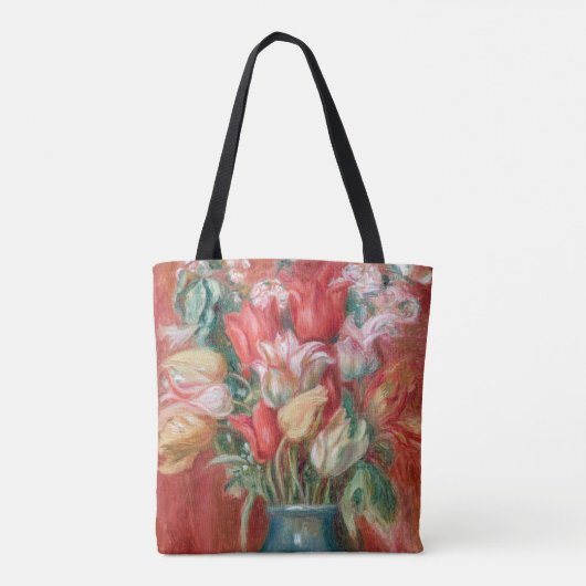 Pierre-Auguste Renoir - Tulip Bouquet Tote Bag (Achterkant)