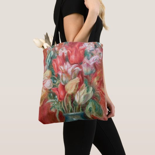 Pierre-Auguste Renoir - Tulip Bouquet Tote Bag (Dichtbij)