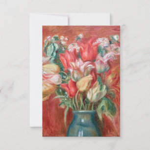 Pierre-Auguste Renoir - Tulpboeket Bedankkaart