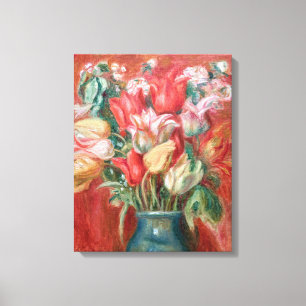 Pierre-Auguste Renoir - Tulpboeket Canvas Afdruk