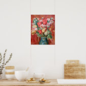 Pierre-Auguste Renoir - Tulpboeket Poster (Keuken)