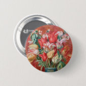 Pierre-Auguste Renoir - Tulpboeket Ronde Button 5,7 Cm (Voorkant /achterkant)