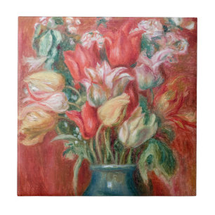 Pierre-Auguste Renoir - Tulpboeket Tegeltje
