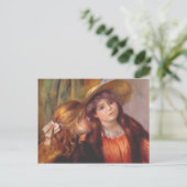 Pierre-Auguste Renoir - Twee meisjes Briefkaart (Staand voorkant)