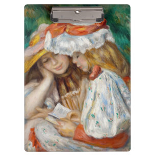 Pierre-Auguste Renoir - Twee meisjes lezen Klembord