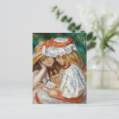 Pierre-Auguste Renoir - Twee meisjes lezend Briefkaart (Staand voorkant)