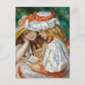 Pierre-Auguste Renoir - Twee meisjes lezend Briefkaart (Voorkant)