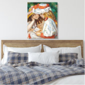 Pierre-Auguste Renoir - Twee meisjes lezend Canvas Afdruk (Insitu (Slaapkamer))