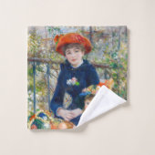 Pierre-Auguste Renoir - Twee zussen op de Terrace Bad Handdoek (Wasdoekje)