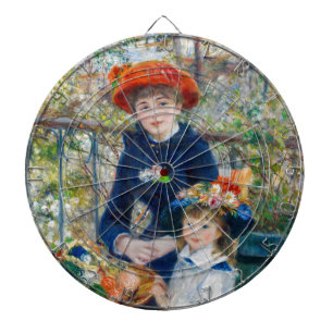 Pierre-Auguste Renoir - Twee zussen op de Terrace Dartbord