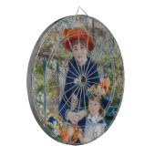Pierre-Auguste Renoir - Twee zussen op de Terrace Dartbord (Voorkant Links)