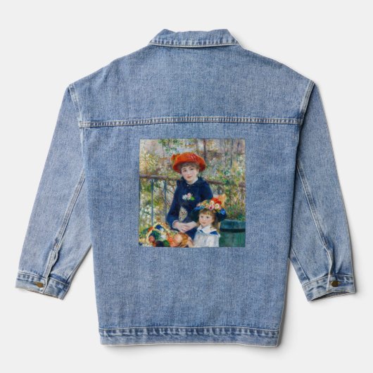 Pierre-Auguste Renoir - Twee zussen op de Terrace Denim Jacket (Achterkant)