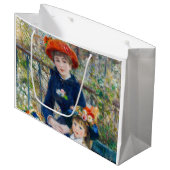 Pierre-Auguste Renoir - Twee zussen op de Terrace Groot Cadeauzakje (Voorkant Gekanteld)