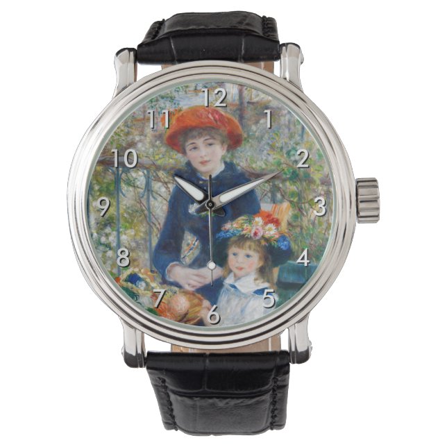 Pierre-Auguste Renoir - Twee zussen op de Terrace Horloge (Voorkant)