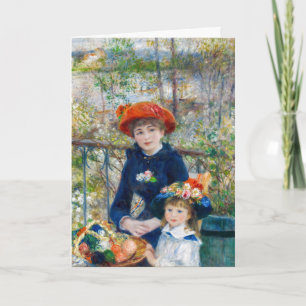 Pierre-Auguste Renoir - Twee zussen op de Terrace Kaart