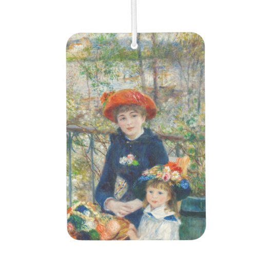 Pierre-Auguste Renoir - Twee zussen op de Terrace Luchtverfrisser (Voorkant)