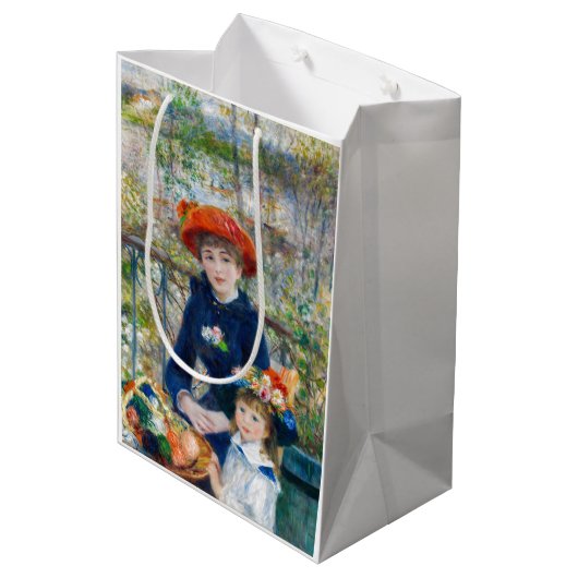 Pierre-Auguste Renoir - Twee zussen op de Terrace Medium Cadeauzakje (Achterkant Gekanteld)