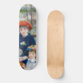 Pierre-Auguste Renoir - Twee zussen op de Terrace Persoonlijk Skateboard (Voorkant)