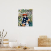 Pierre-Auguste Renoir - Twee zussen op de Terrace Poster (Keuken)