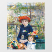 Pierre-Auguste Renoir - Twee zussen op de Terrace Raamsticker (Vel)