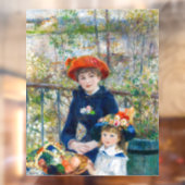 Pierre-Auguste Renoir - Twee zussen op de Terrace Raamsticker (Vel 2)