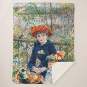 Pierre-Auguste Renoir - Twee zussen op de Terrace Sherpa Deken