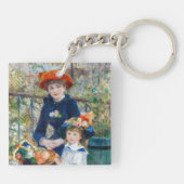 Pierre-Auguste Renoir - Twee zussen op de Terrace Sleutelhanger (Achterkant)
