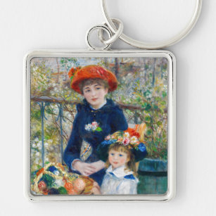 Pierre-Auguste Renoir - Twee zussen op de Terrace Sleutelhanger