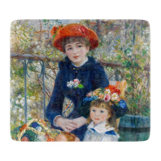 Pierre-Auguste Renoir - Twee zussen op de Terrace Snijplank (Voorkant)