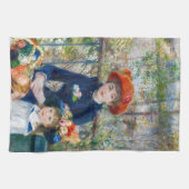 Pierre-Auguste Renoir - Twee zussen op de Terrace Theedoek (Horizontaal)