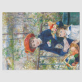 Pierre-Auguste Renoir - Twee zussen op de Terrace Tissuepapier (Voorkant)
