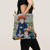 Pierre-Auguste Renoir - Twee zussen op de Terrace Tote Bag (Dichtbij)