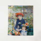 Pierre-Auguste Renoir - Twee zussen op de Terrace Wandkleed (Voorkant)