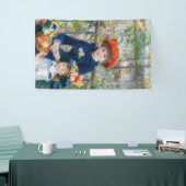 Pierre-Auguste Renoir - Twee zussen op het terras Spandoek (Beurs)