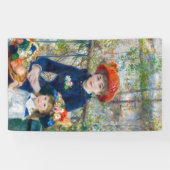 Pierre-Auguste Renoir - Twee zussen op het terras Spandoek (Horizontaal)