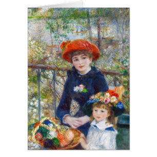 Pierre-Auguste Renoir Twee zussen op terras