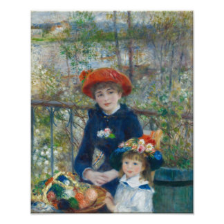 Pierre-Auguste Renoir - Twee zusters Foto Afdruk
