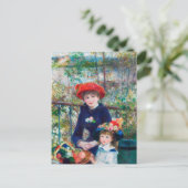 Pierre Auguste Renoir, twee zusters (op de Terras) Briefkaart (Staand voorkant)