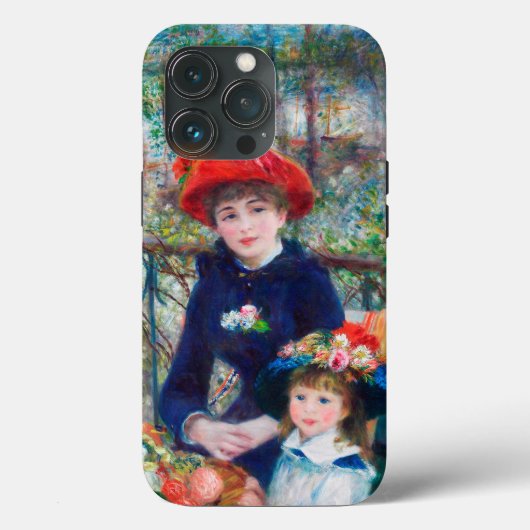 Pierre Auguste Renoir, twee zusters (op de Terras) Case-Mate iPhone Case (Achterkant)