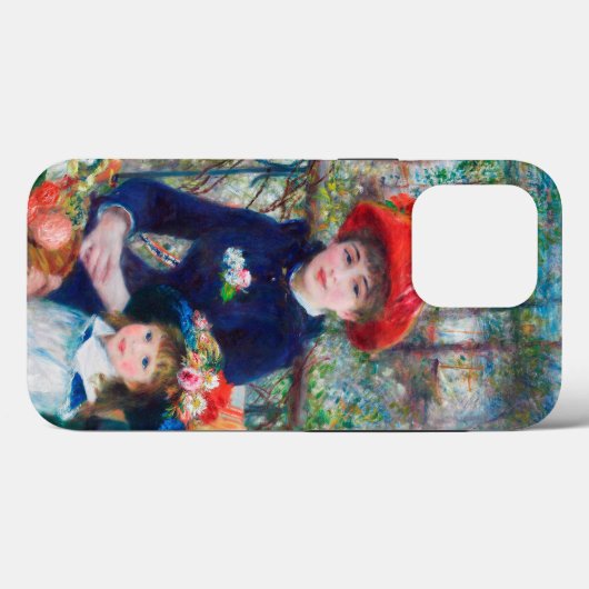 Pierre Auguste Renoir, twee zusters (op de Terras) Case-Mate iPhone Case (Achterkant (horizontaal))