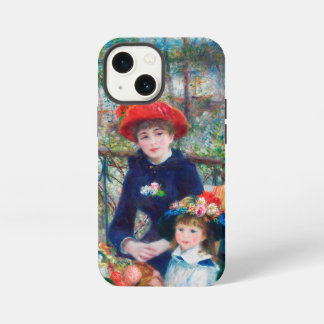 Pierre Auguste Renoir, twee zusters (op de Terras) iPhone 13 Mini Hoesje