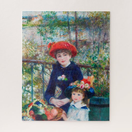 Pierre Auguste Renoir, twee zusters (op de Terras) Legpuzzel (Verticaal)