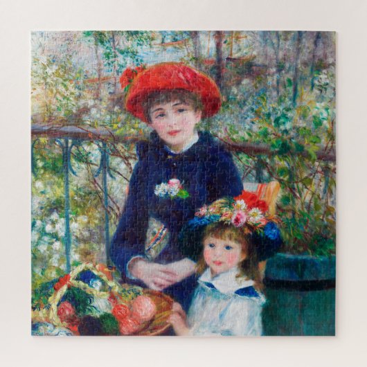 Pierre Auguste Renoir, twee zusters (op de Terras) Legpuzzel (Verticaal)
