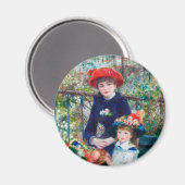 Pierre Auguste Renoir, twee zusters (op de Terras) Magneet (Voorkant / Achterkant)