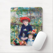Pierre Auguste Renoir, twee zusters (op de Terras) Muismat (Met muis)