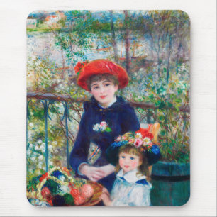 Pierre Auguste Renoir, twee zusters (op de Terras) Muismat