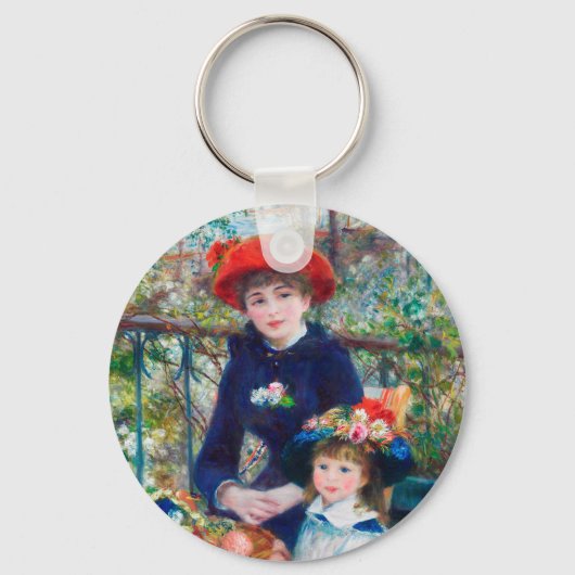 Pierre Auguste Renoir, twee zusters (op de Terras) Sleutelhanger (Voorkant)