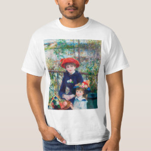 Pierre Auguste Renoir, twee zusters (op de Terras) T-shirt